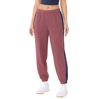 WOMEN'S TAVI FRENCH TERRY CONTRAST SWEATPANT | DEEP EMBER NAVY