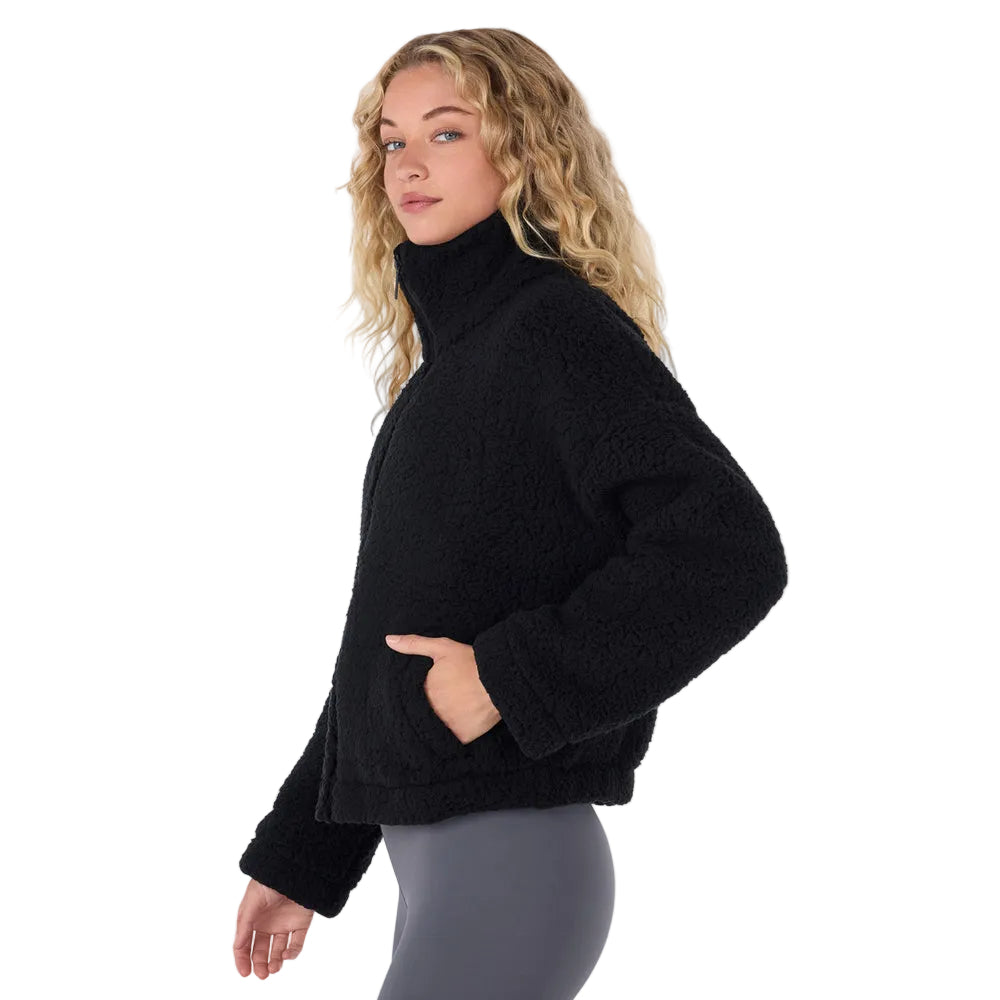 WOMEN'S TAVI TEDDY COAT | EBONY