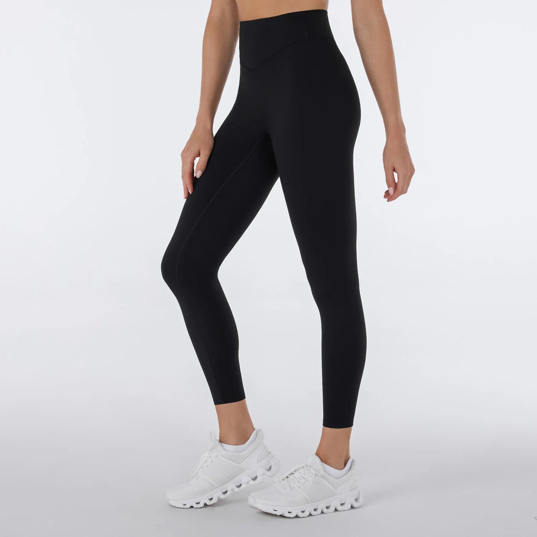WOMEN'S TAVI HIGH WAISTED 7/8 SMOOTH RISE LEGGING | EBONY