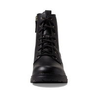 WOMEN'S COLE HAAN CAMEA WATERPROOF COMBAT BOOT | BLACK LEATHER