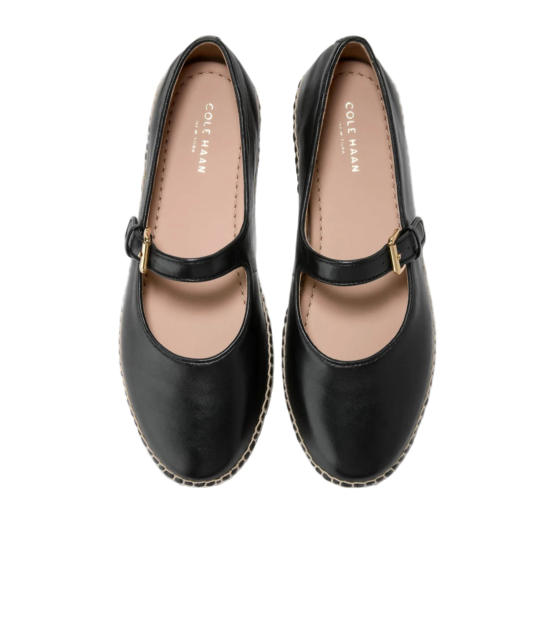 WOMEN'S COLE HAAN CLOUDFEEL ASBURY MARY JANE BALLET FLATS | BLACK LEATHER