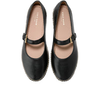 WOMEN'S COLE HAAN CLOUDFEEL ASBURY MARY JANE BALLET FLATS | BLACK LEATHER