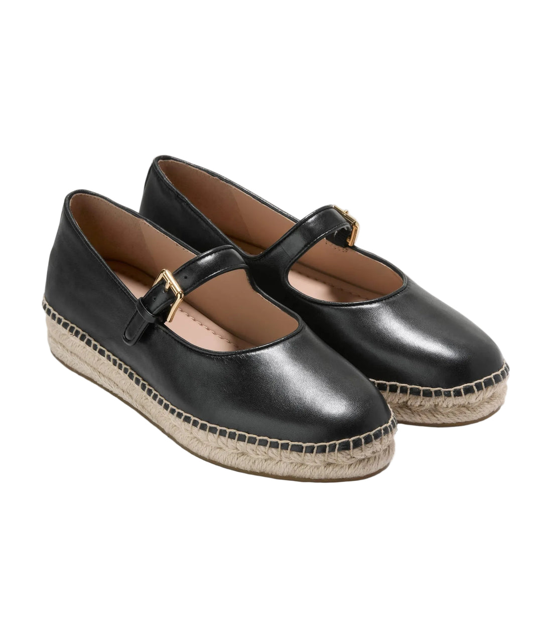 WOMEN'S COLE HAAN CLOUDFEEL ASBURY MARY JANE BALLET FLATS | BLACK LEATHER