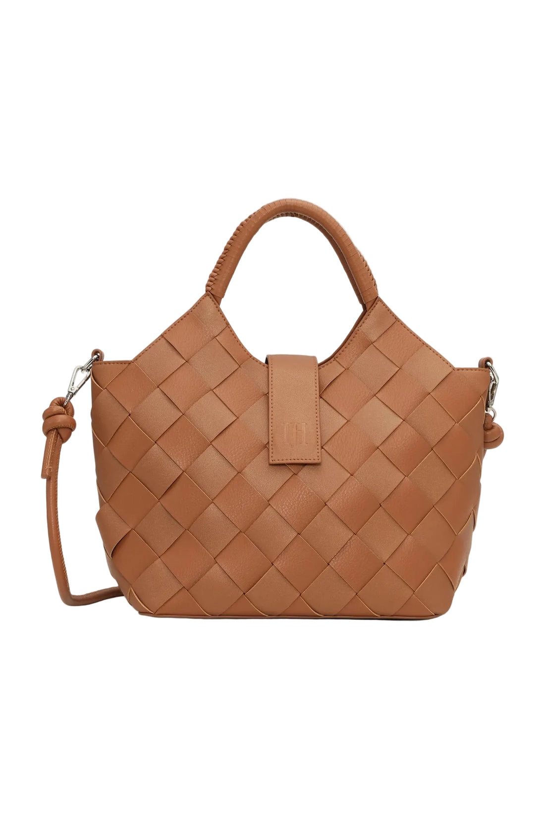 WOMEN'S ILSE JACOBSEN BRAIDED HANDBAG | COGNAC