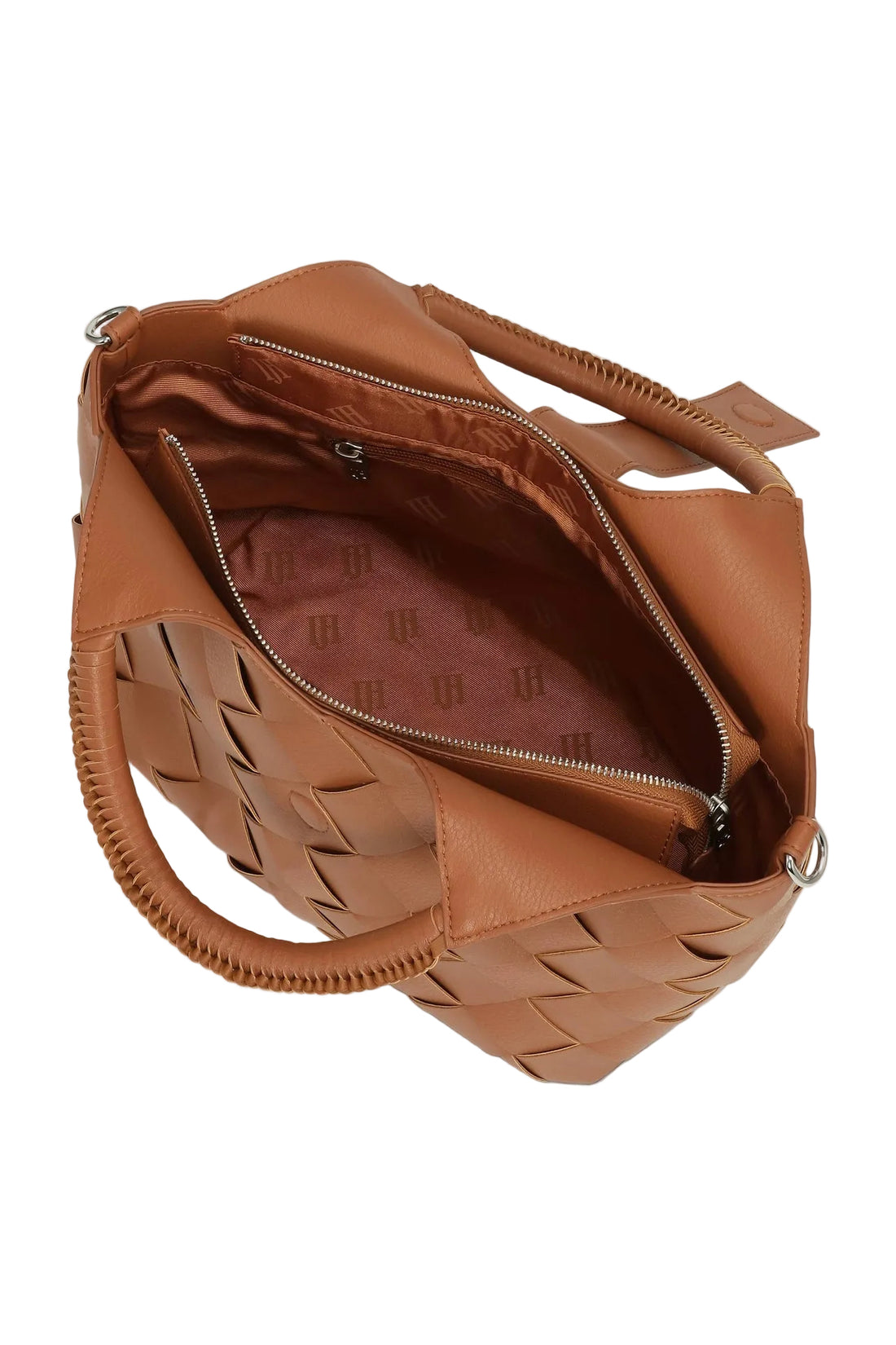 WOMEN'S ILSE JACOBSEN BRAIDED HANDBAG | COGNAC