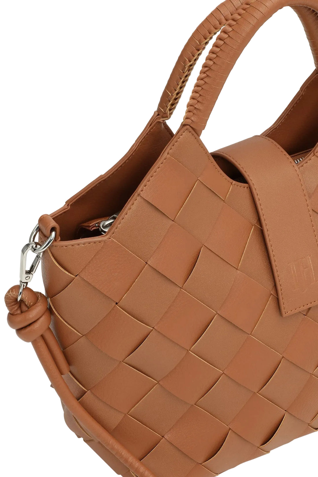 WOMEN'S ILSE JACOBSEN BRAIDED HANDBAG | COGNAC