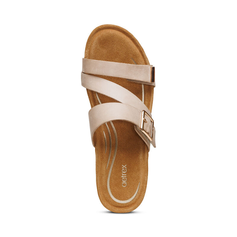 WOMEN'S AETREX KIMMY ARCH SUPPORT WEDGE | IVORY