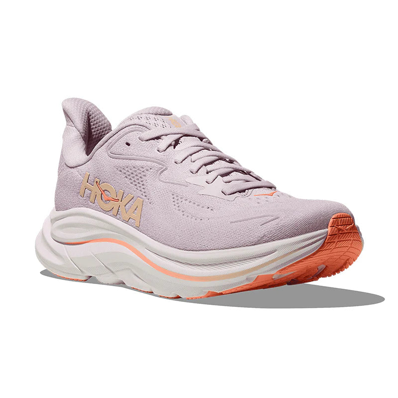 WOMEN'S HOKA CLIFTON 10 | LILAC CREAM | TANGERINE GLOW