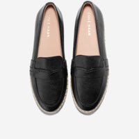 WOMEN'S COLE HAAN CLOUDFEEL MONTAUK ESPADRILLE LOAFER | BLACK