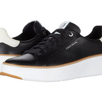 WOMEN'S COLE HAAN GRANDPRØ TOPSPIN SNEAKER | BLACK / WHITE LEATHER