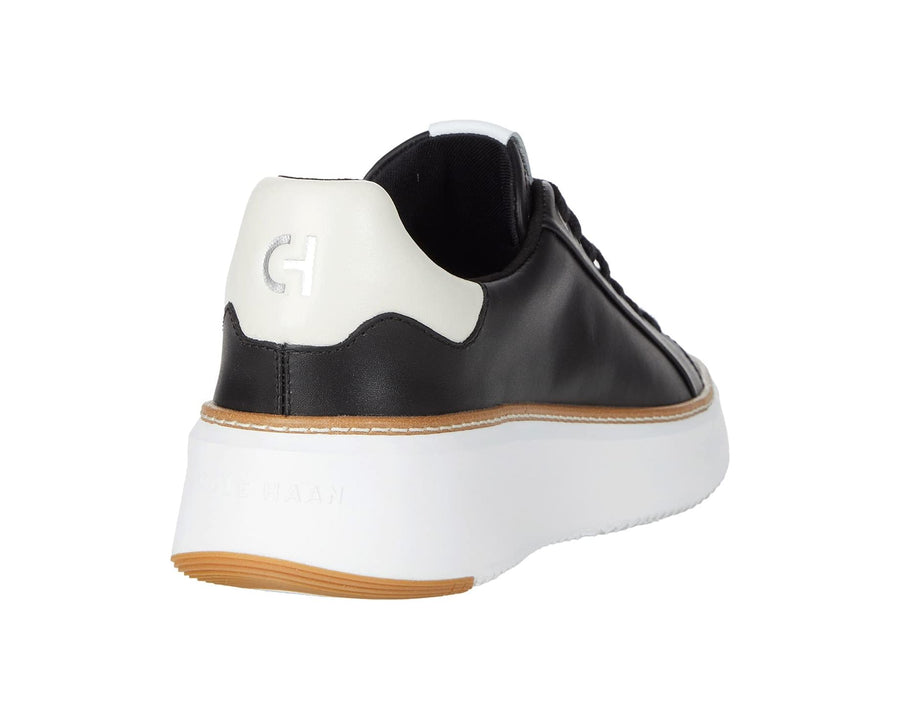 WOMEN'S COLE HAAN GRANDPRØ TOPSPIN SNEAKER | BLACK / WHITE LEATHER