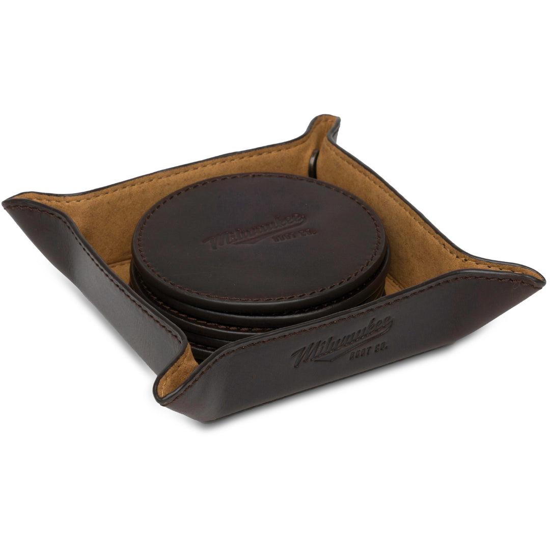 MILWAUKEE BOOT CO. CLARKE COASTERS | BROWN