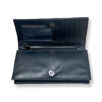 WOMEN'S DAVID JEFFERY HANDBAG | BLACK CRYSTAL BEADS WITH CRYSTAL STRAP