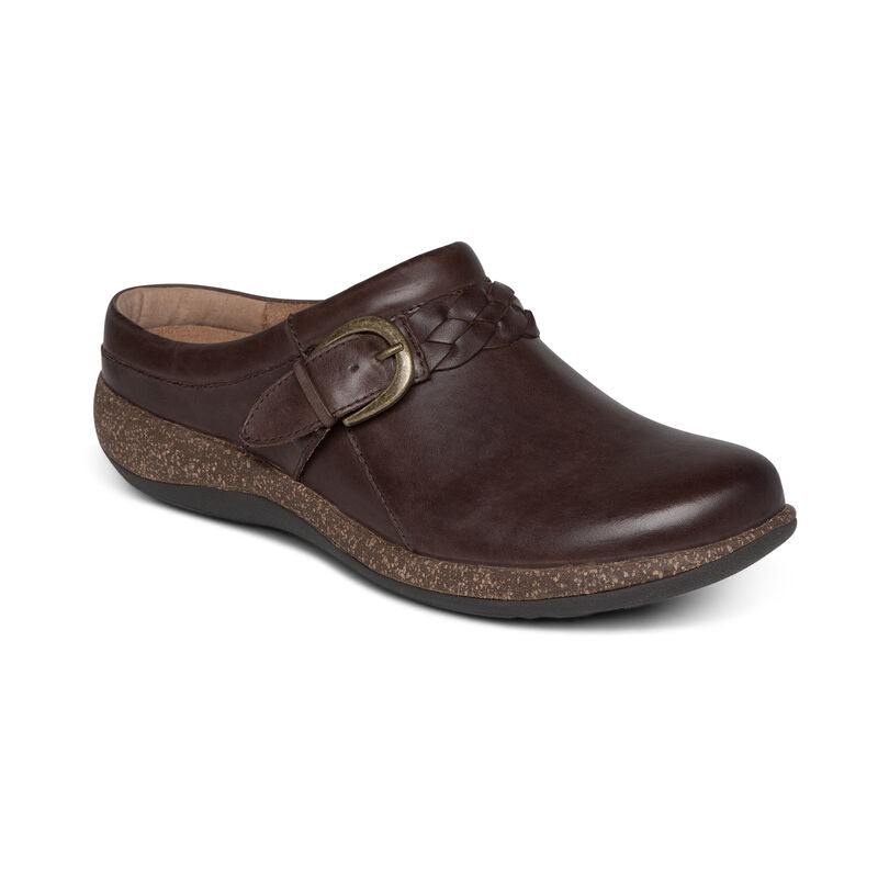 WOMEN'S AETREX LIBBY COMFORT CLOG | BROWN