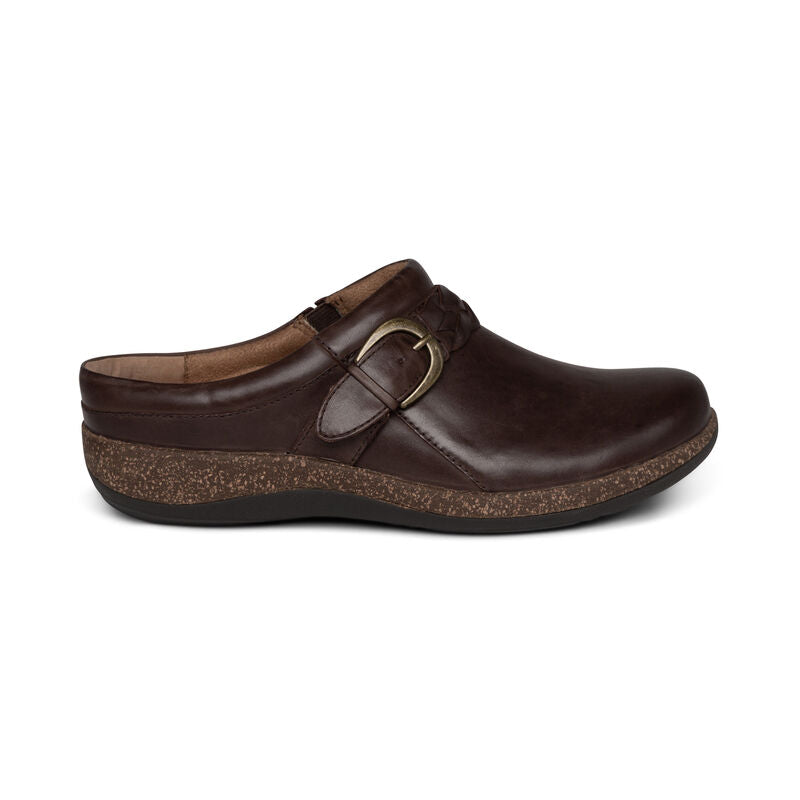 WOMEN'S AETREX LIBBY COMFORT CLOG | BROWN