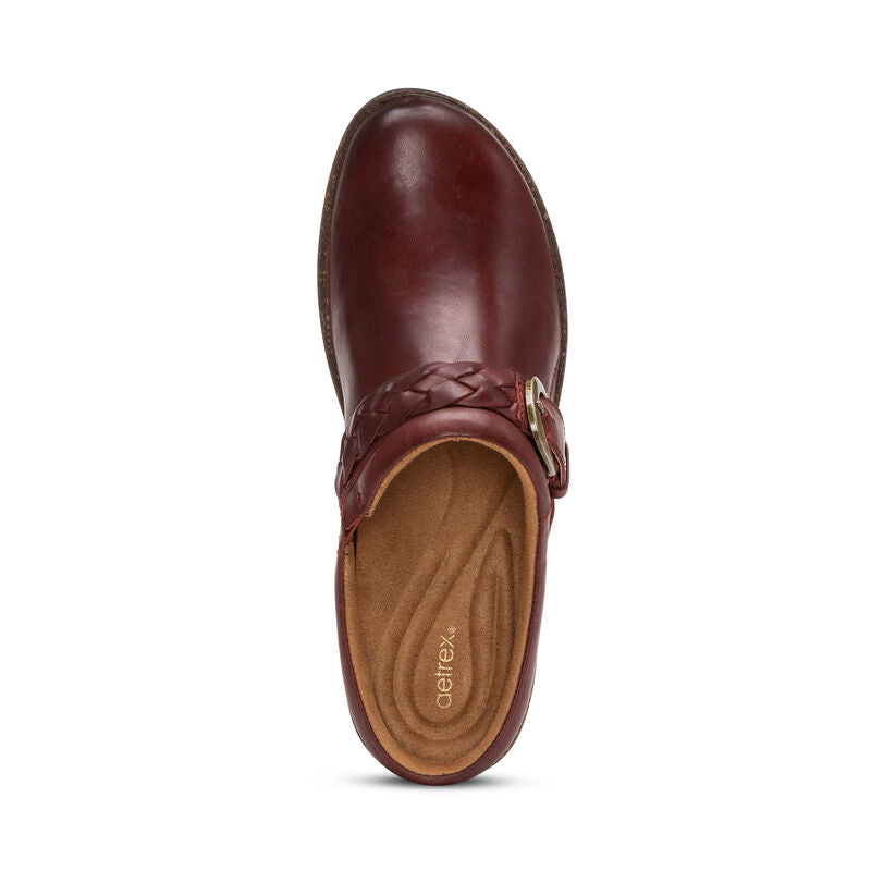 WOMEN'S AETREX LIBBY COMFORT CLOG | BURGUNDY