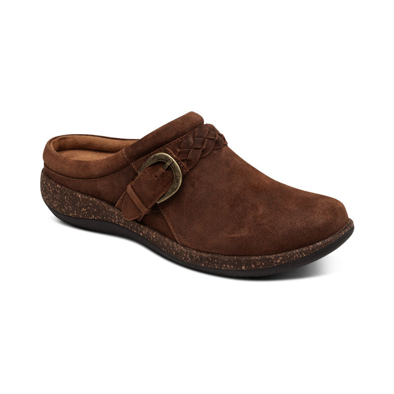 WOMEN'S AETREX LIBBY COMFORT CLOG | TOBACCO