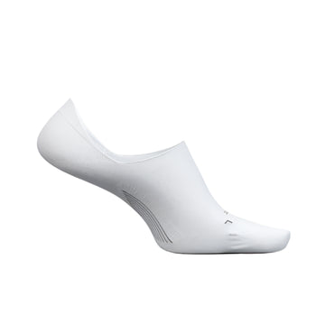 UNISEX FEETURES ELITE ULTRA LIGHT CUSHION INVISIBLE SOCKS | WHITE