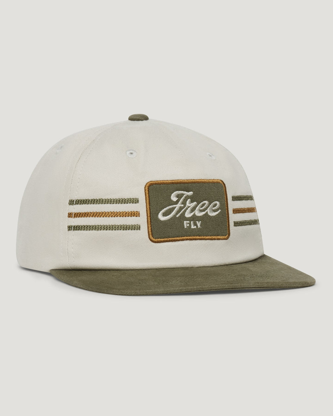 MEN'S FREEFLY CLASSIC STRIES SNAPBACK HAT | BIRCH / DARK FOREST