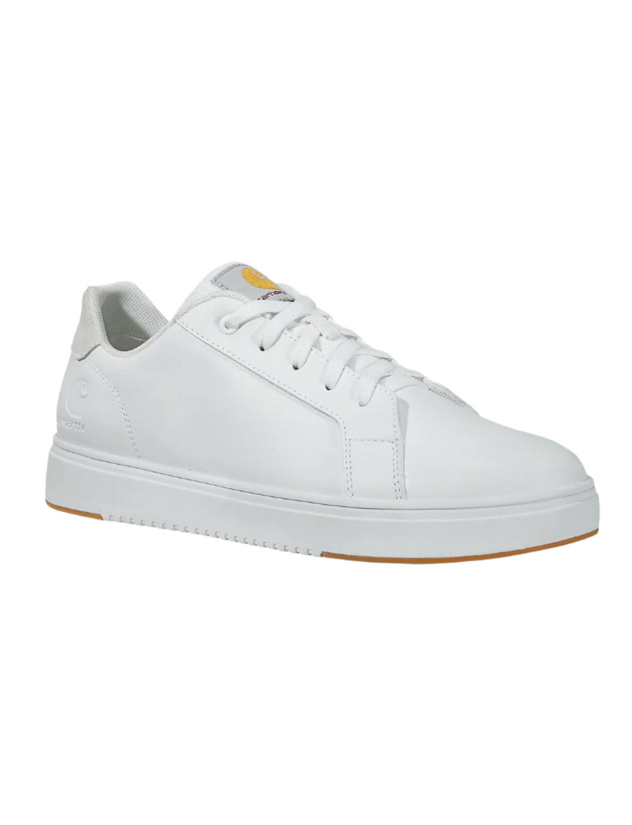 WOMEN'S CARHARTT DETROIT LEATHER SNEAKER | WHITE LEATHER