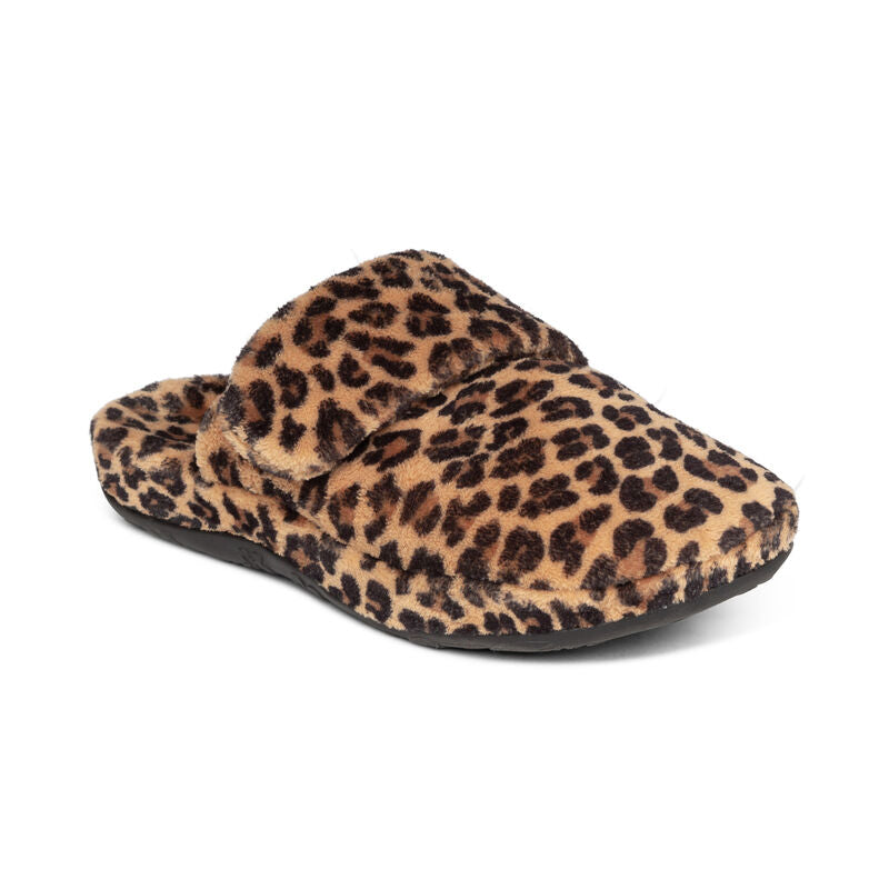 WOMEN'S AETREX MANDY SLIPPER | LEOPARD