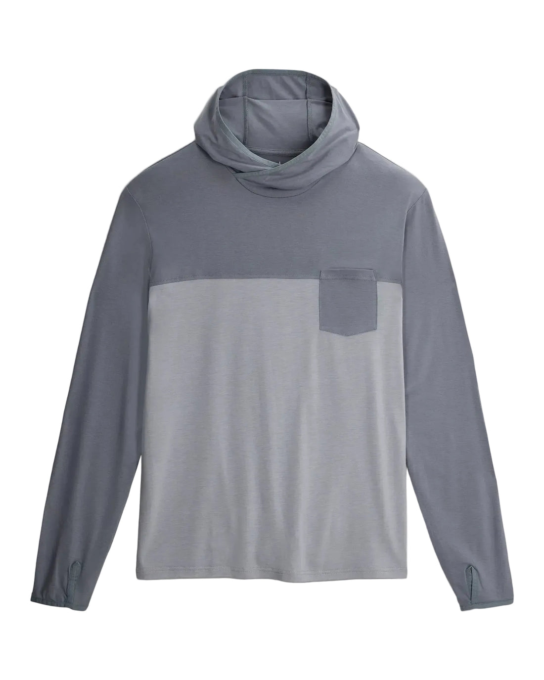 MEN'S FREE FLY BAMBOO HYBRID HOODIE | SLATE | ASPEN GREY
