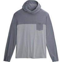 MEN'S FREE FLY BAMBOO HYBRID HOODIE | SLATE | ASPEN GREY