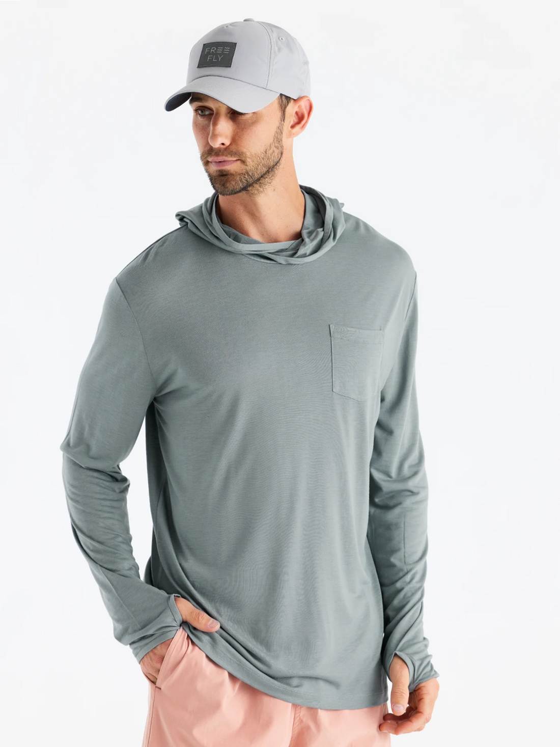 MEN'S FREE FLY BAMBOO LIGHTWEIGHT HOODIE | SLATE