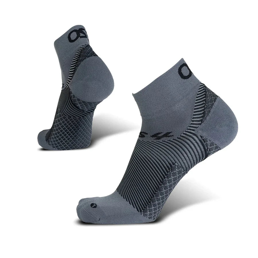 UNISEX OS1ST PLANTAR FASCIITIS SOCKS 1/4 CREW | GREY