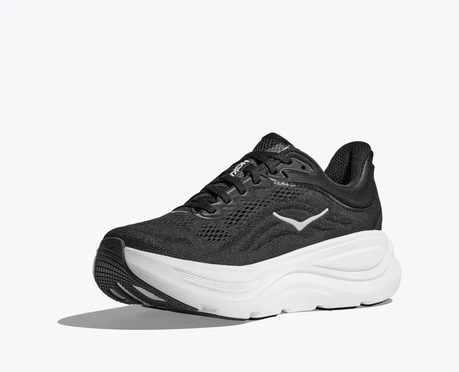 WOMEN'S HOKA BONDI 9 | BLACK / WHITE