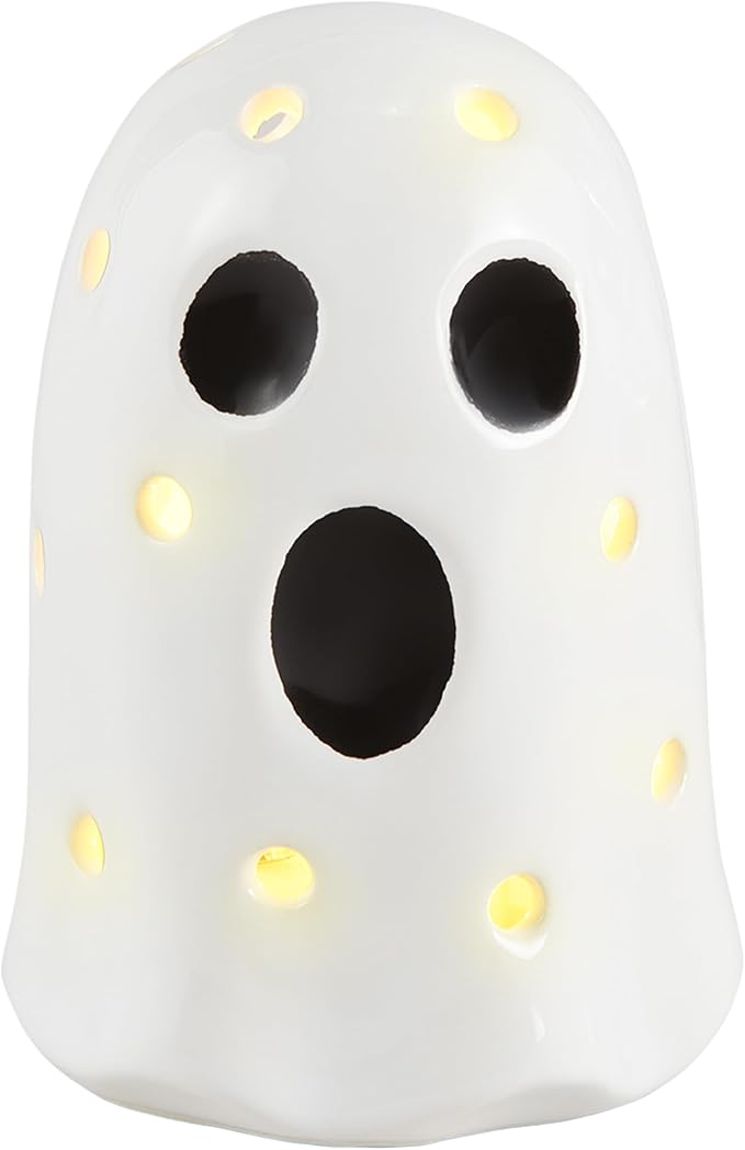 MUDPIE GHOST LED SITTER | WHITE