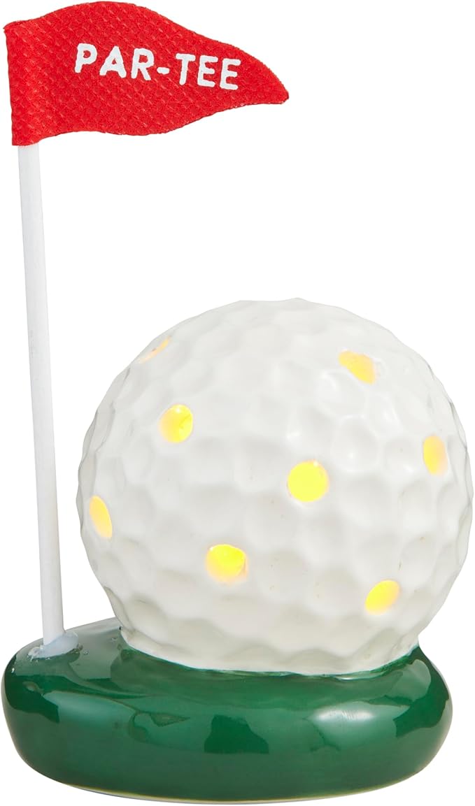 MUDPIE LED GOLFBALL SITTER | WHITE