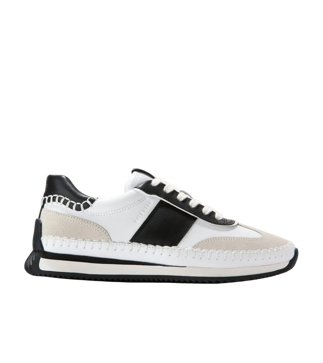 WOMEN'S COLE HAAN GRAND PRO PREMIER SNEAKER | WHITE | BLACK | SILVER BIRCH