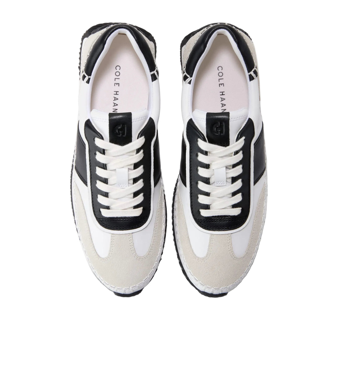 WOMEN'S COLE HAAN GRAND PRO PREMIER SNEAKER | WHITE | BLACK | SILVER BIRCH