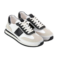WOMEN'S COLE HAAN GRAND PRO PREMIER SNEAKER | WHITE | BLACK | SILVER BIRCH