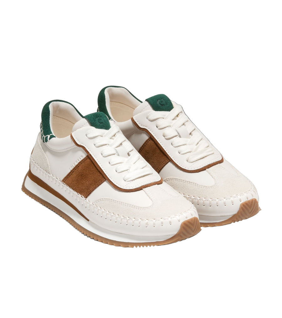 WOMEN'S COLE HAAN GRANDPRO PREMIER SNEAKERS | IVORY | TOBACCO | FOREST