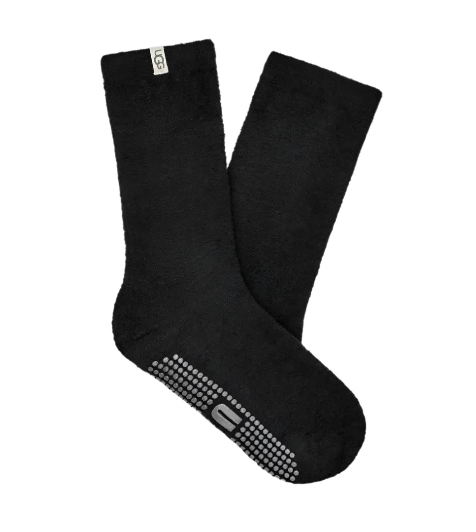 WOMEN'S UGG PAITYN COZY GRIPPER CREW SOCK | BLACK