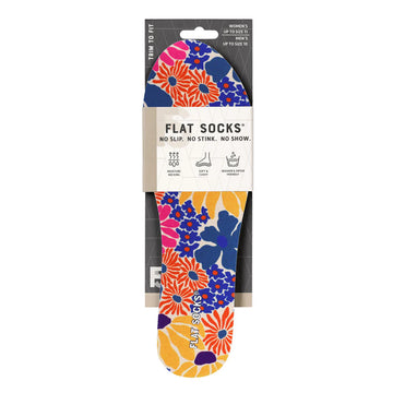 UNISEX FLAT SOCKS MICRO-PLUSH | GROOVY BLOOM