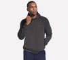MEN'S SKECHERS COZY LUX ELEVATE HOODIE | BLACK CHARCOAL