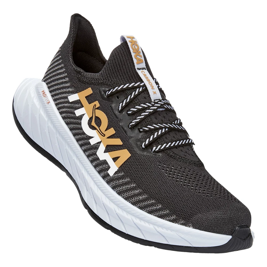 MEN'S HOKA CARBON X 3 | BLACK / WHITE