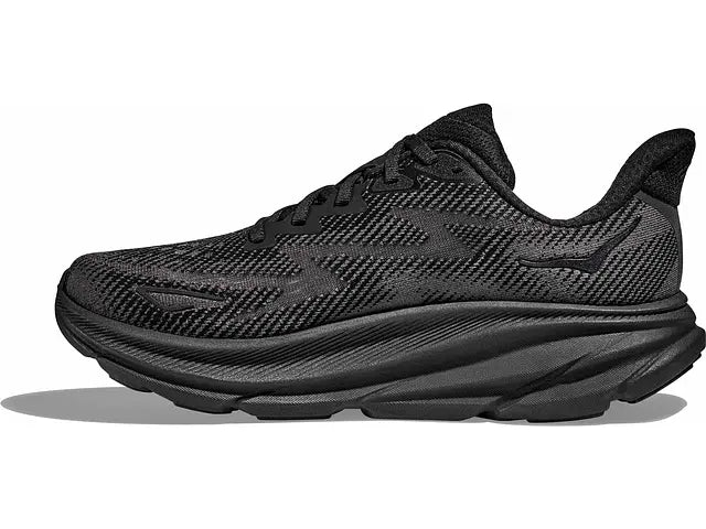 WOMEN'S HOKA CLIFTON 9 | BLACK / BLACK