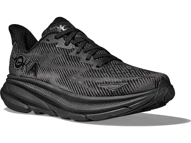 WOMEN'S HOKA CLIFTON 9 | BLACK / BLACK