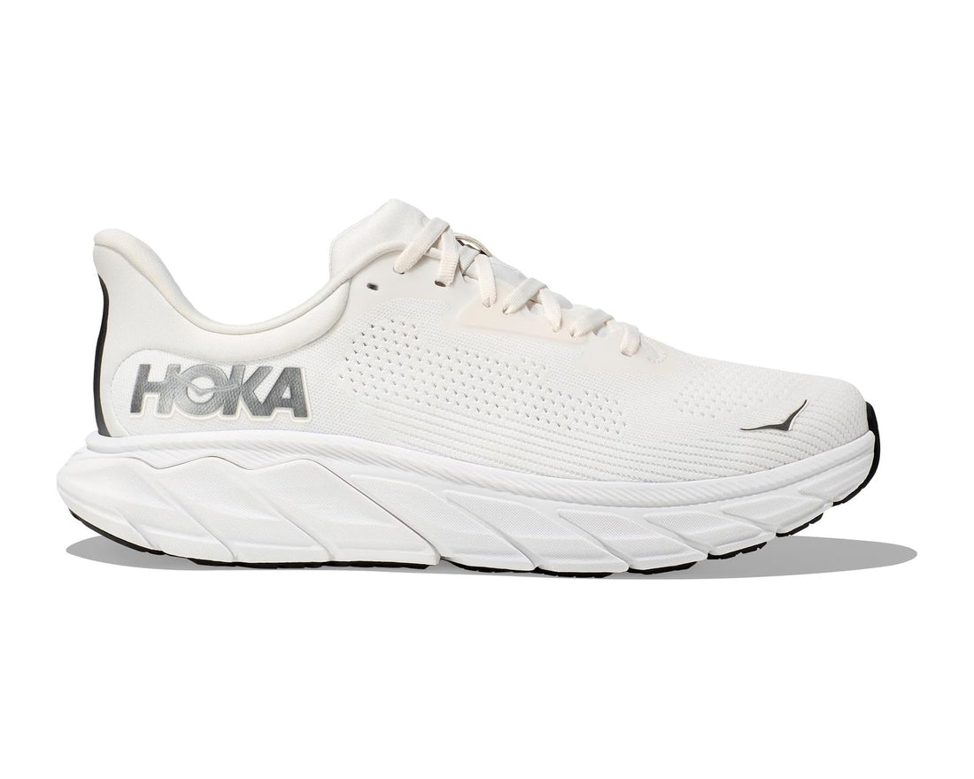 MEN S HOKA ARAHI 7 BLANC DE BLANC STEEL WOOL Randy s Shoes