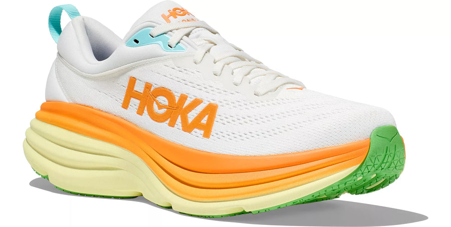 MEN'S HOKA BONDI 8 | BLANC DE BLANC / SOLAR FLARE