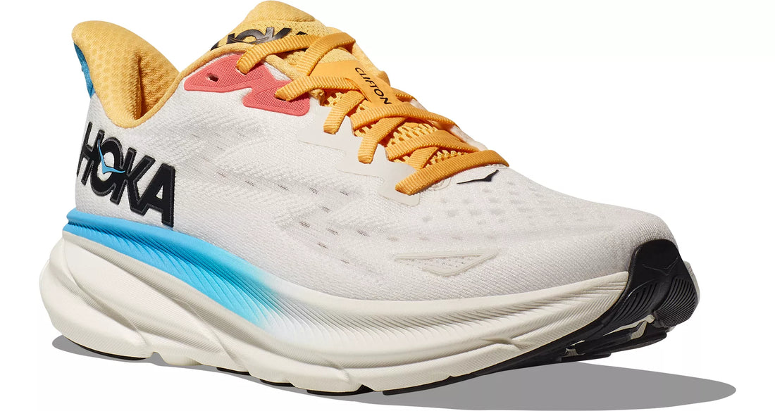 WOMEN'S HOKA CLIFTON 9 | BLANC DE BLANC / SWIM DAY