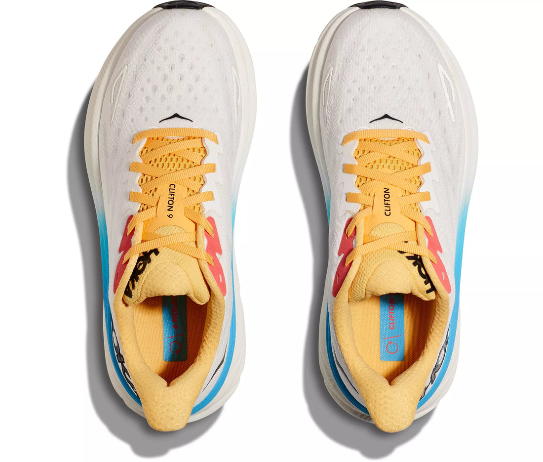 WOMEN'S HOKA CLIFTON 9 | BLANC DE BLANC / SWIM DAY