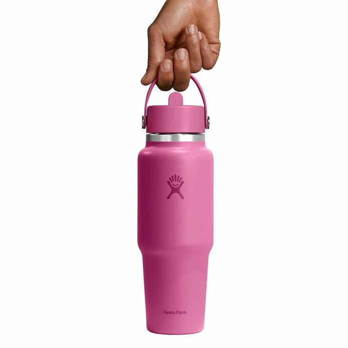 HYDRO FLASK 32 OZ WIDE MOUTH TRAVEL BOTTLE WITH FLEX STRAW CAP | REEF