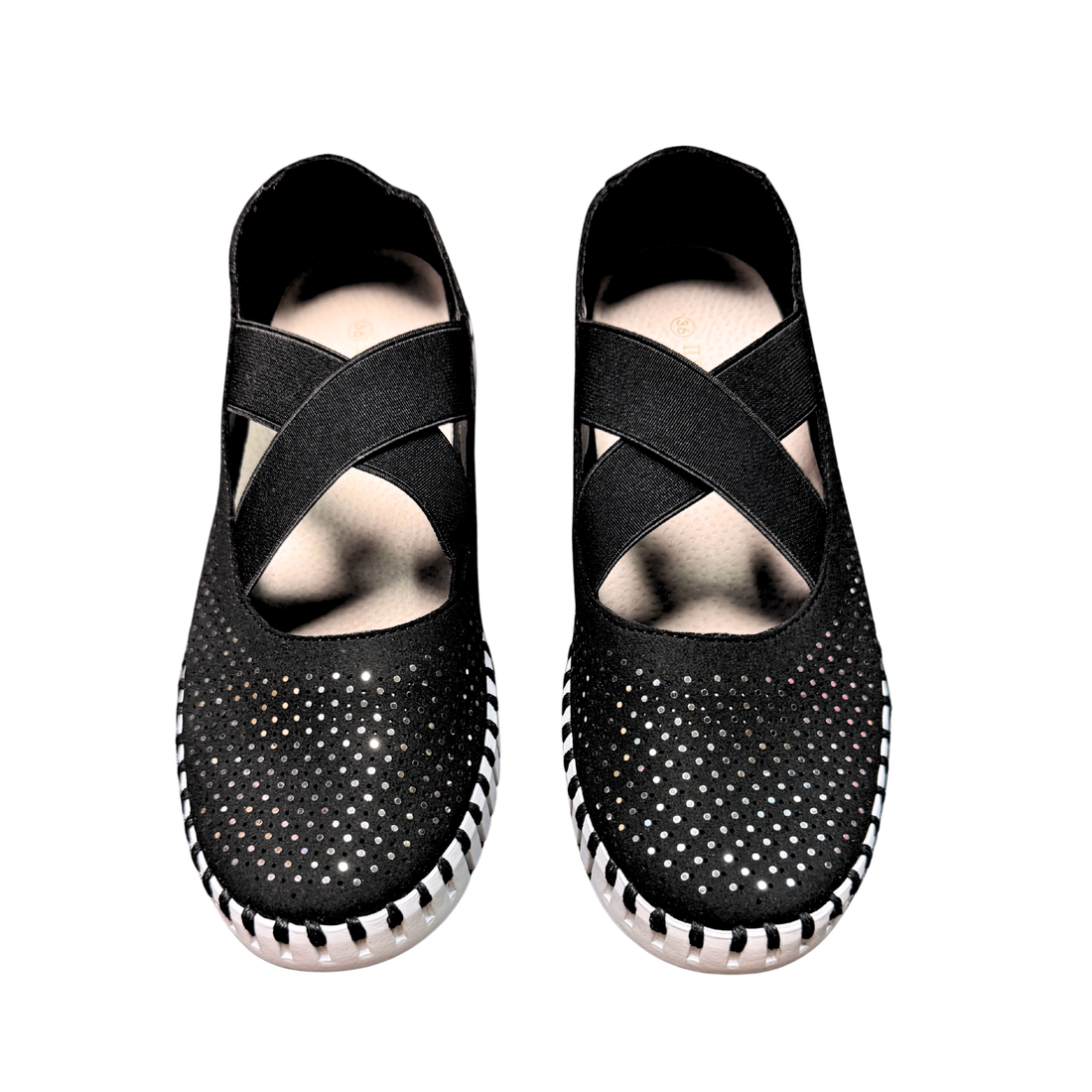 Ilse Jacobsen Tulip3466 Ballerina in Black Sparkle
