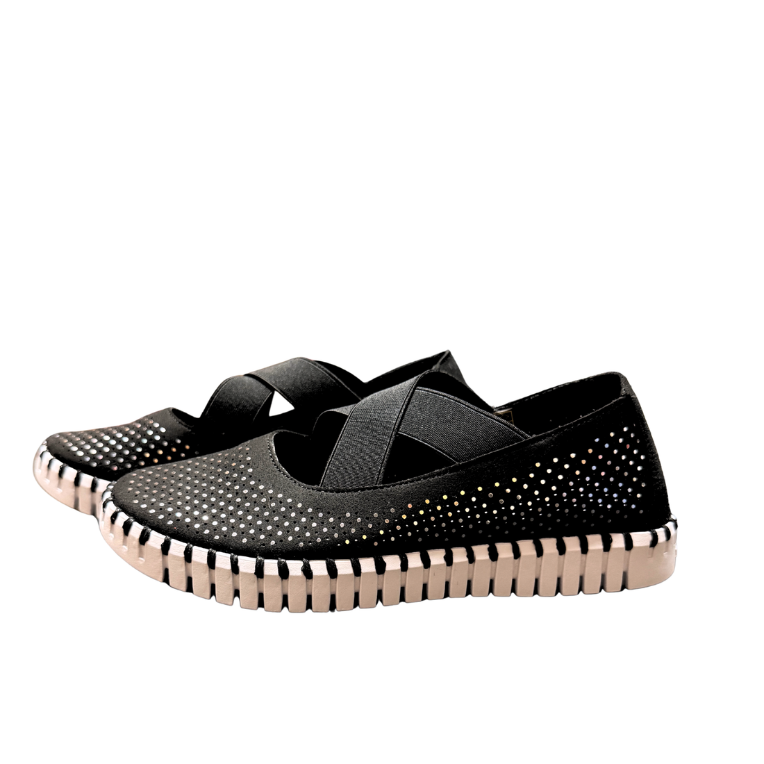 Ilse Jacobsen Tulip3466 Ballerina in Black Sparkle