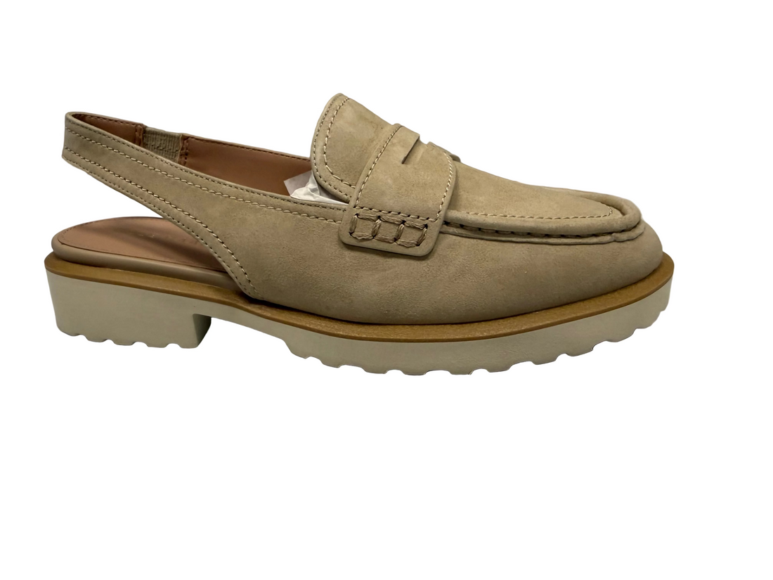 WOMEN'S COLE HAAN GWENDOLYN SLINGBACK LOAFER | SESAME SEED LEATHER